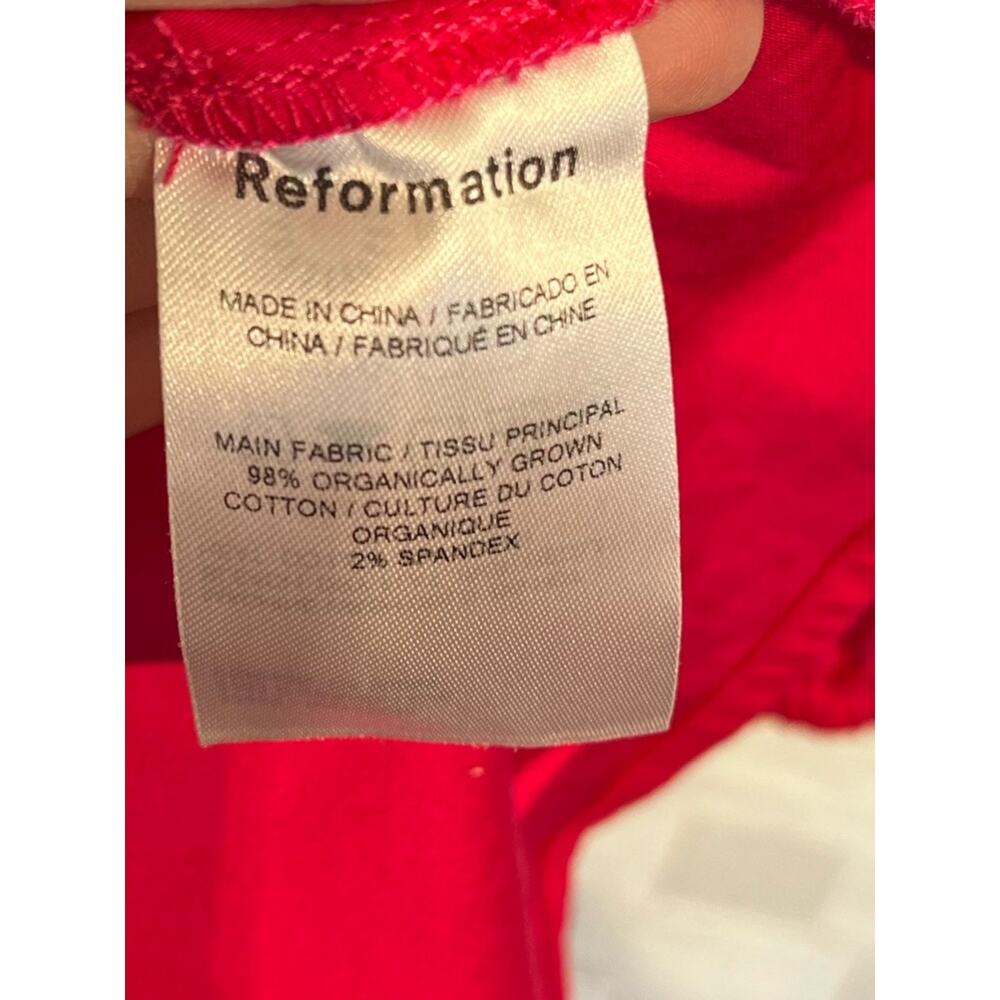 Reformation Farley Corvette Pink Babydoll Mini Dress Women’s Size 8 Ditsy - Picture 9 of 11